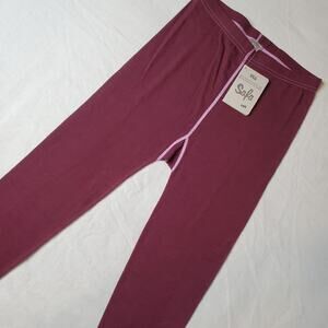 SAFA Norway Girls Size 160 (US - 14-16) NWT Astra Longs Wool Legging Burgundy